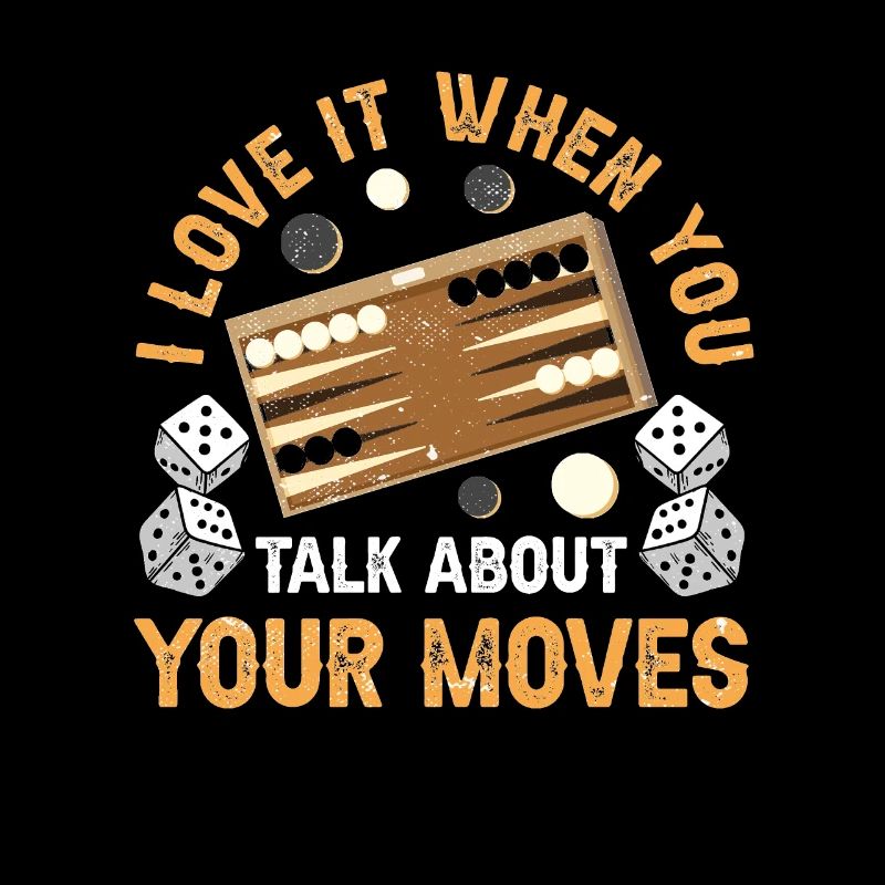 Board Game Funny Backgammon