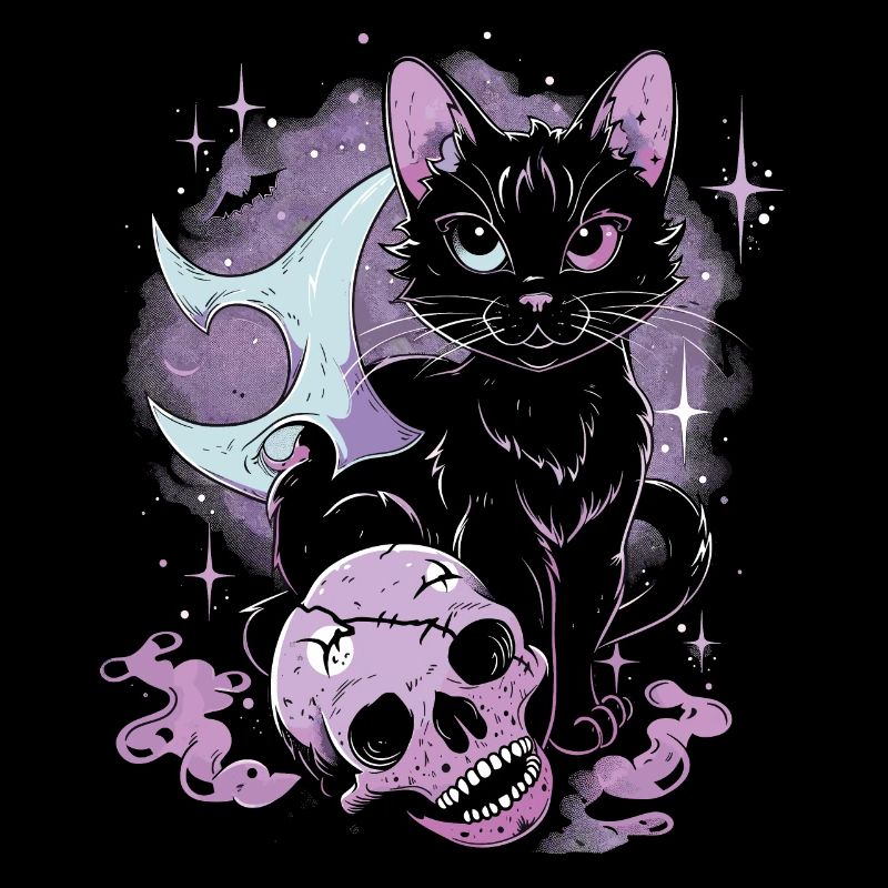 Kawaii Cat Pastel Goth Devilish