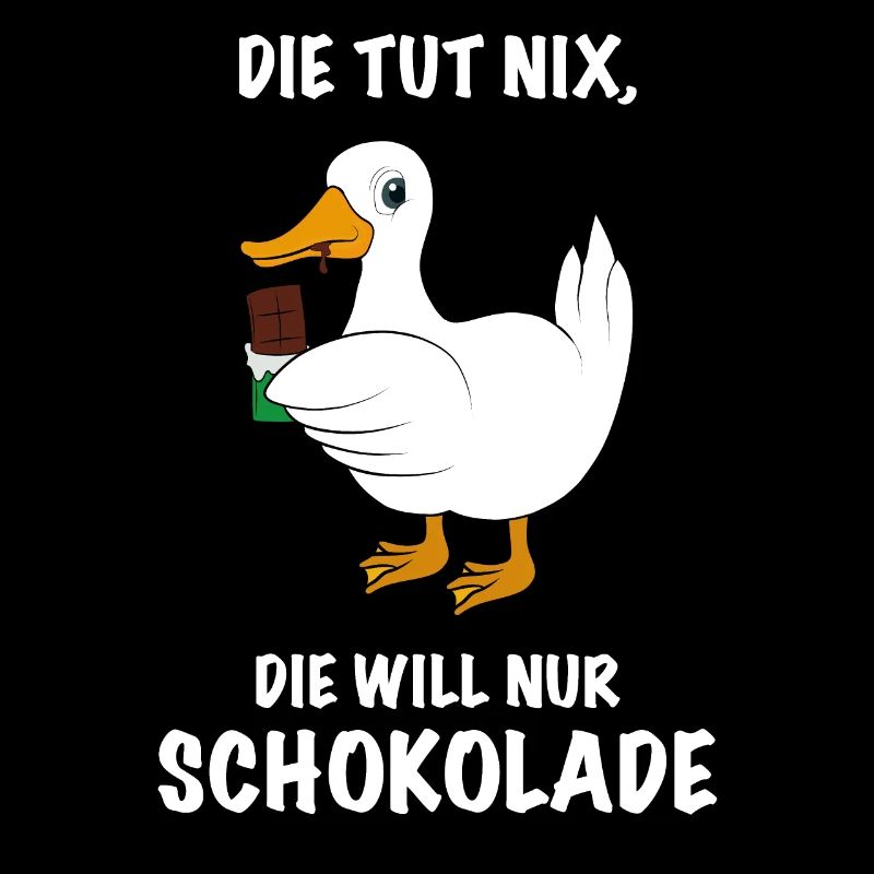 Ente mit Schokolade Spruch