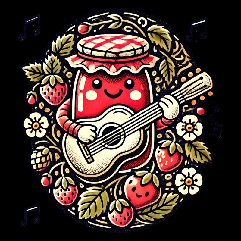 Strawberry Jam Guitar Jammin’ Cutie