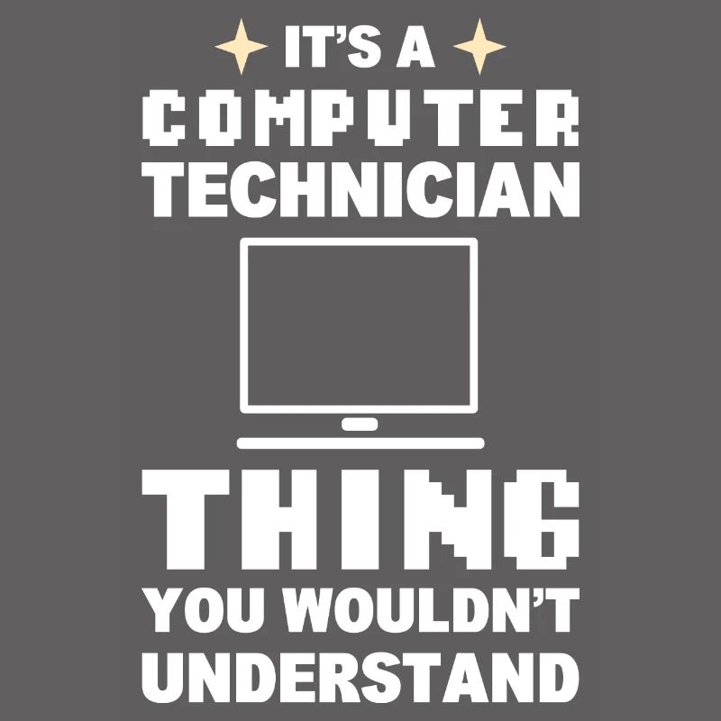 Lustiger Computerfreak Computertechniker