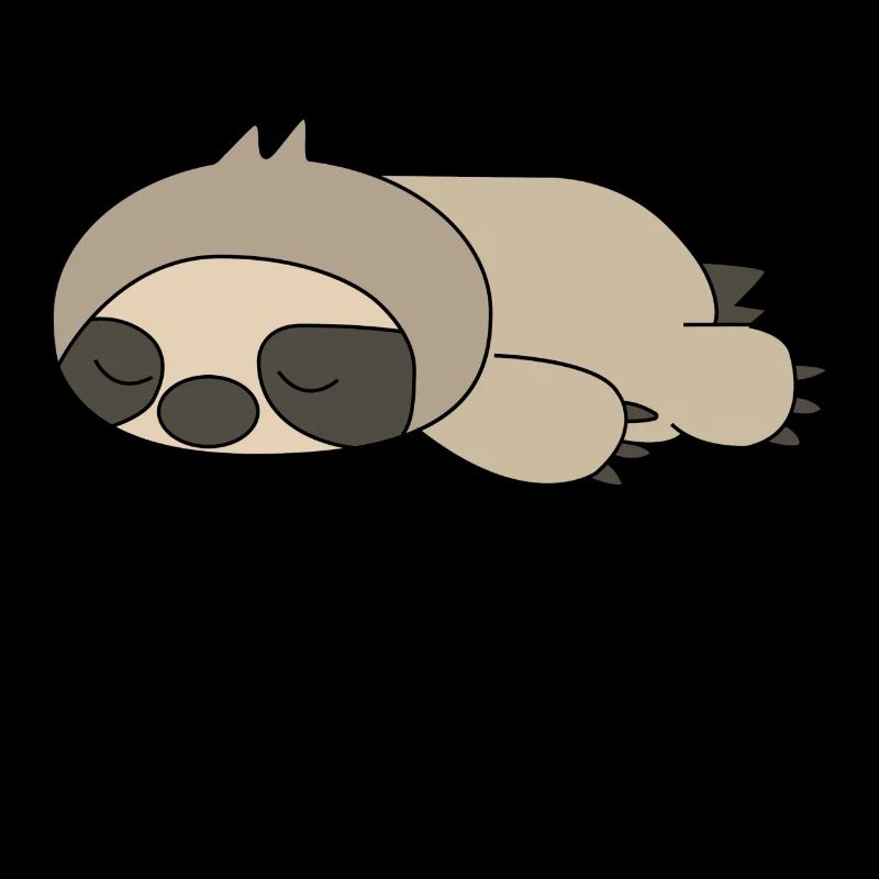 Sloth sleeping sloth lazy office work fun