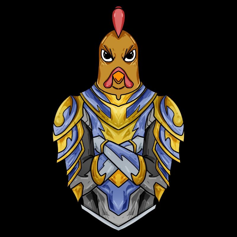 Knight Chicken with Armor Crusader