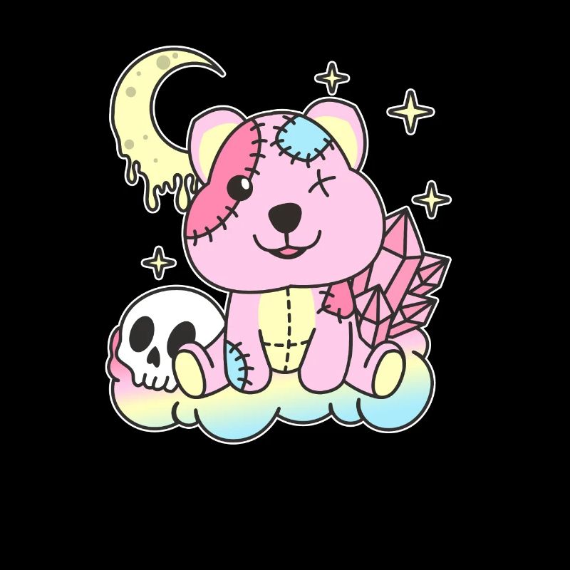 Kawaii Gothic Quokka Pastellfarben Gothic Goth