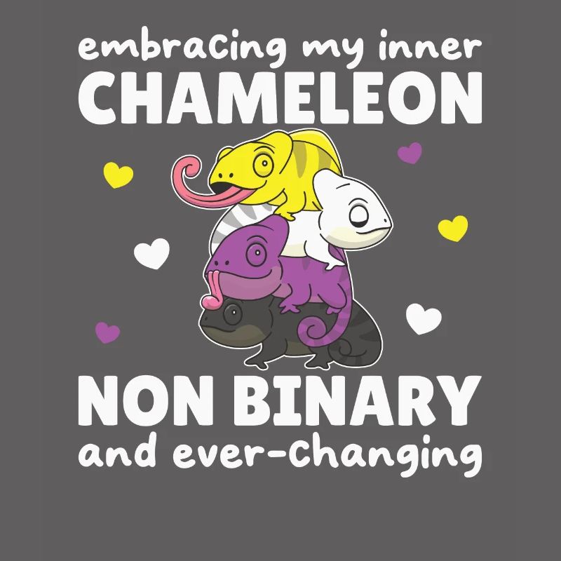 Nonbinary Chameleon Flag Pride LGBTQ Non Binary