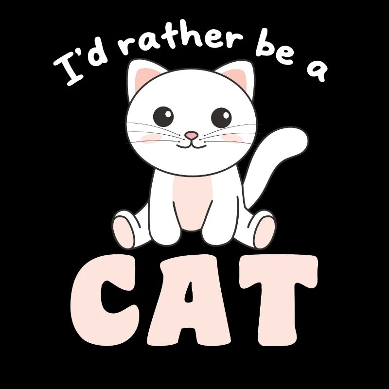 Je préfère être un chat - chat mignon
