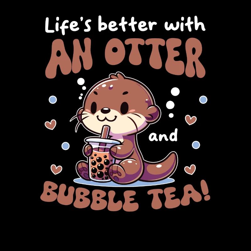 Kawaii Otter Bubble Tea Boba Otter