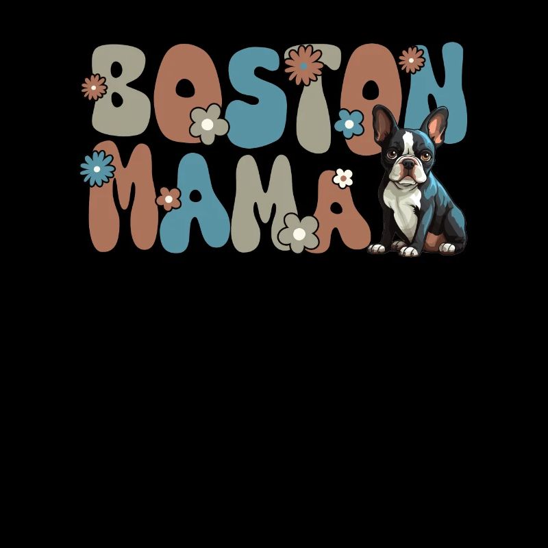 Boston Terrier Groovy Boston Maman