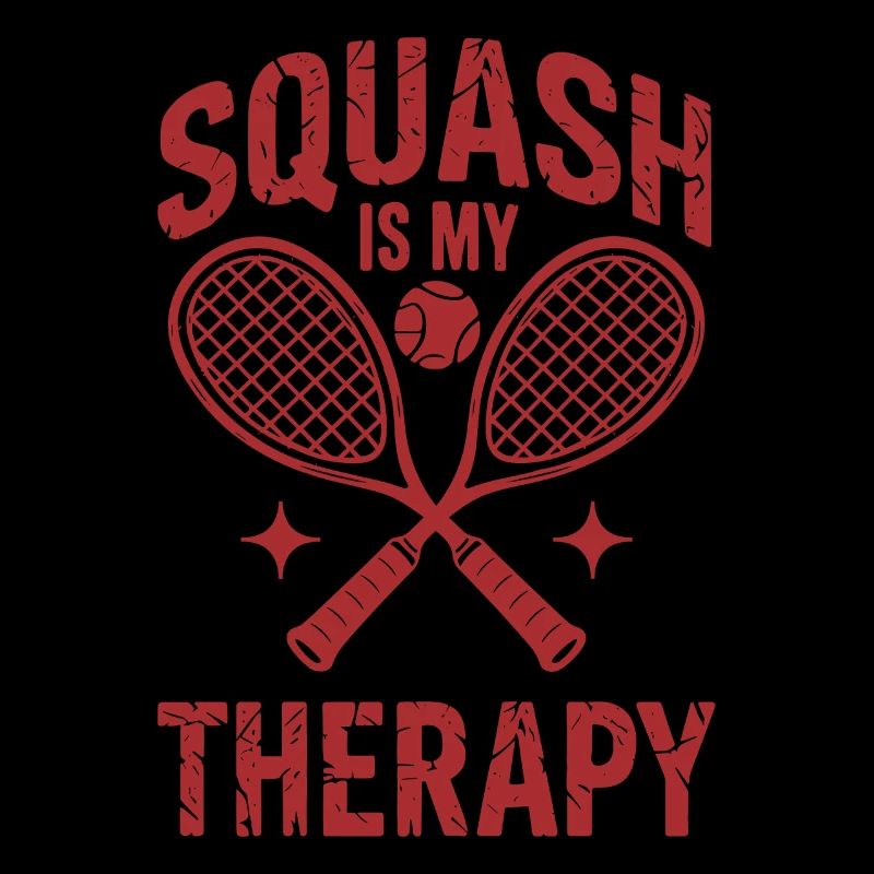 Squash is my Therapy Funny Squash Player