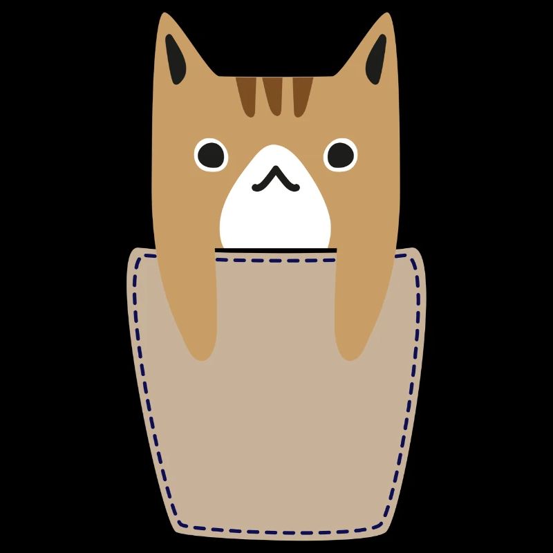 Brusttasche mit Katze