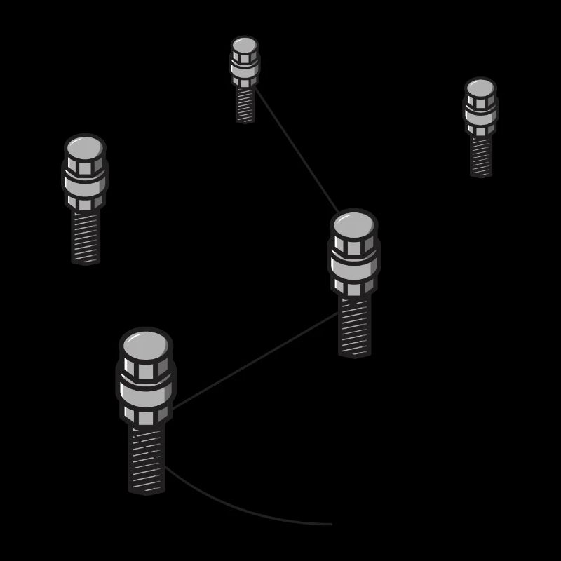 Screw with wire - comic art for screwdrivers