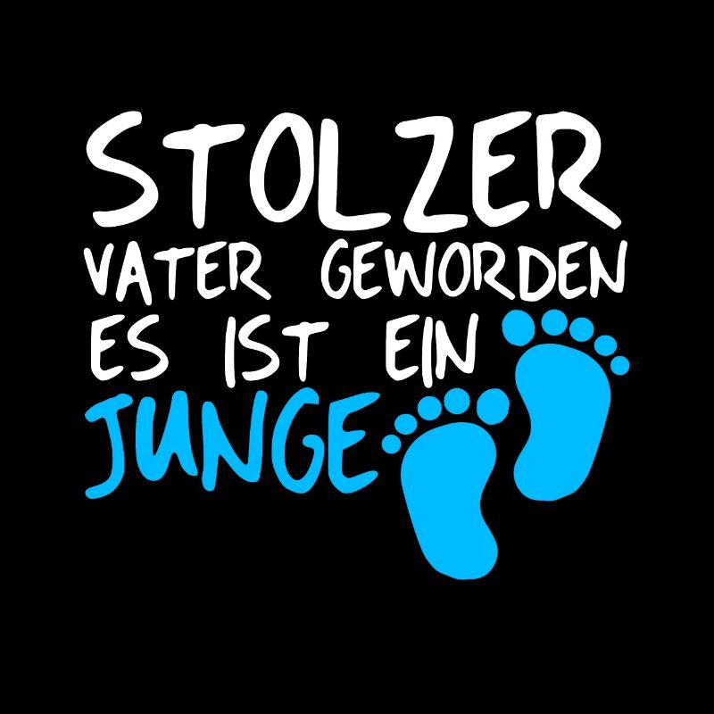 Stolzer Vater geworden, es ist ein Junge