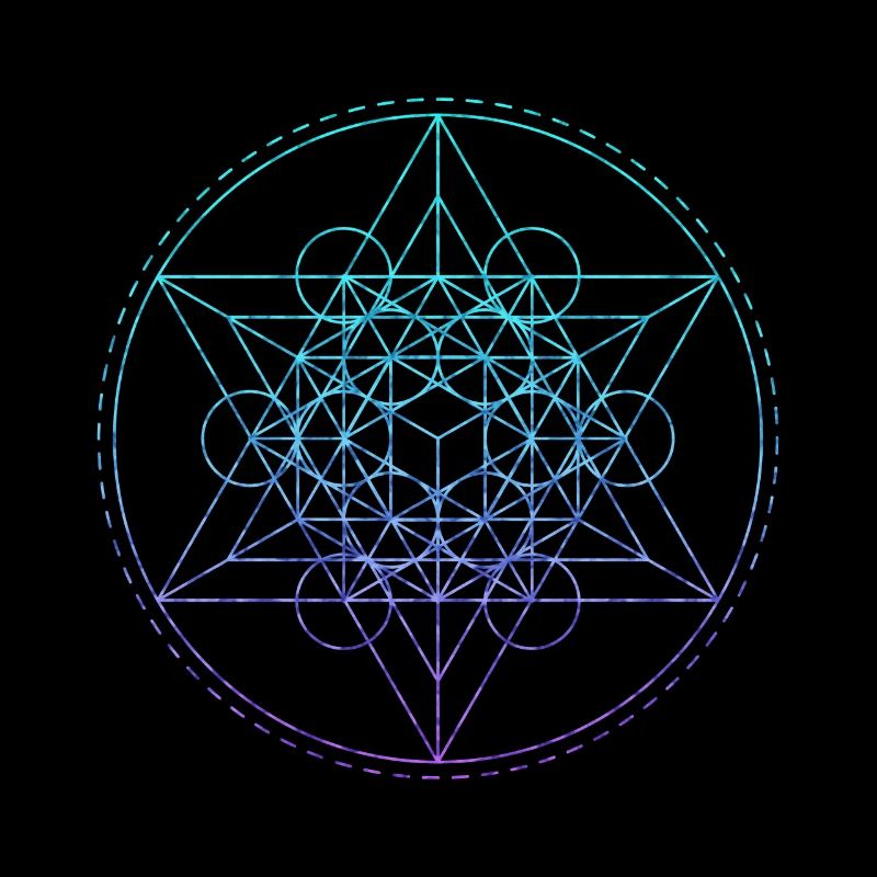 Sacred Geometry Teal Metatron