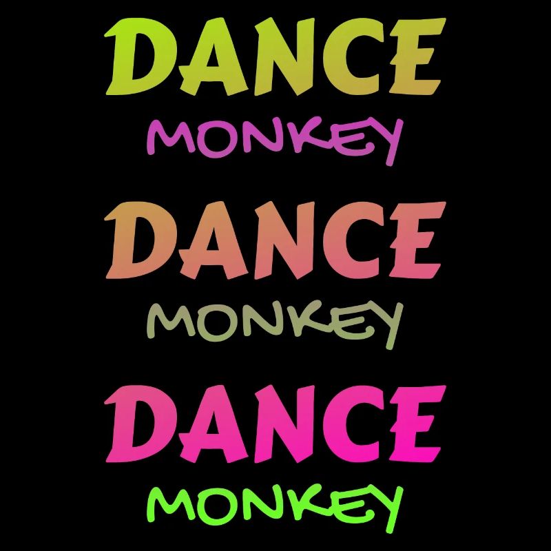 Danse singe coloré belle unique