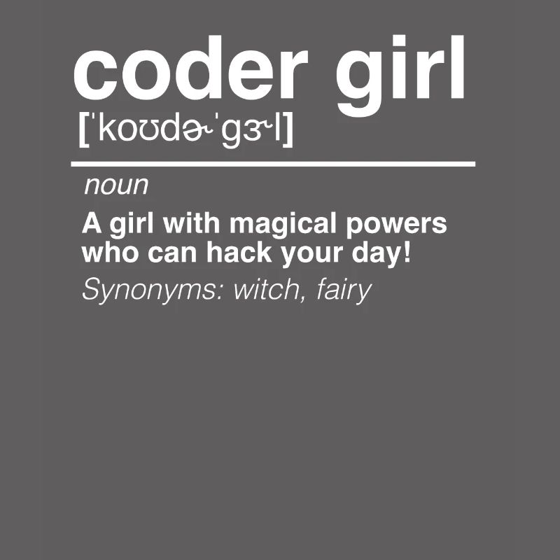 Coder Girl Software Developer Engineer Gift
