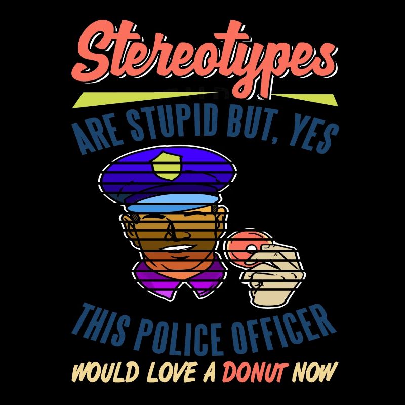 Ce policier aime un beignet drôle de stéréotypes