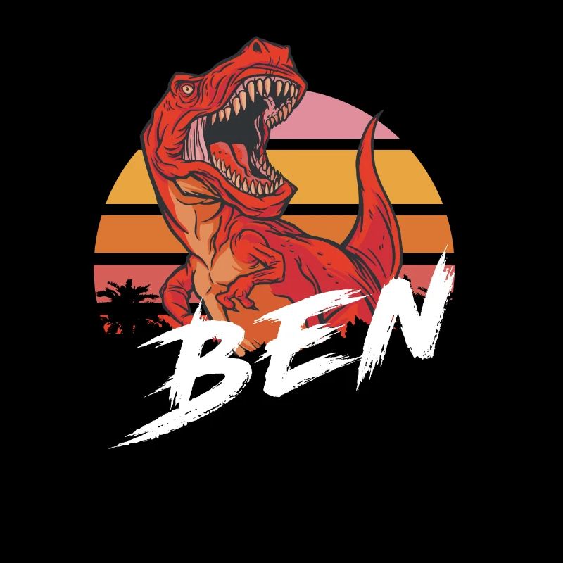 BEN - Beau nom de garçon avec T-REX Dino