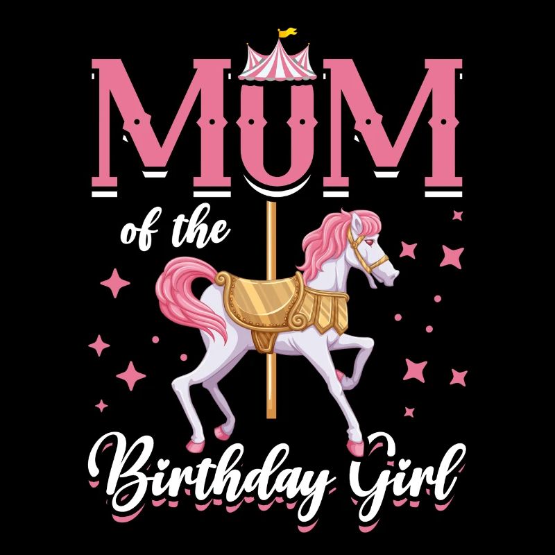 Karussell-geburtstagsfeier-mutter Des