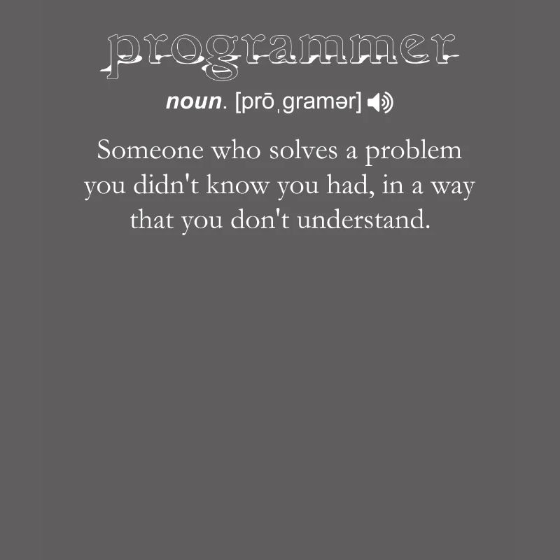 Programmierer Lustige Definition Codierung Humor Computer