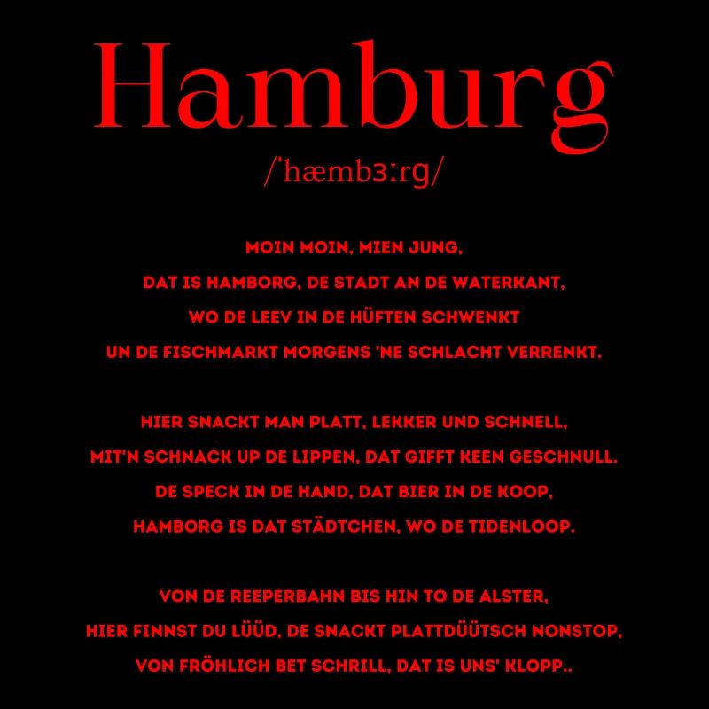 Hambourg Définition Bas-allemand