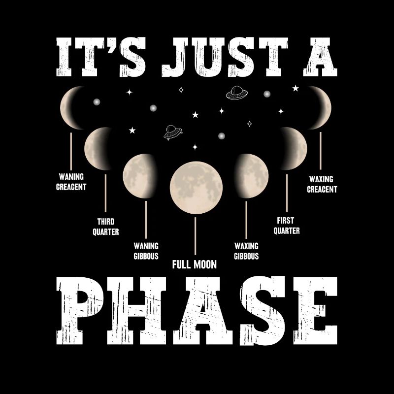 Univers spatial en phase de lune