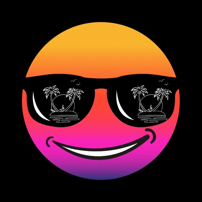 Beach Vibes Retro Face