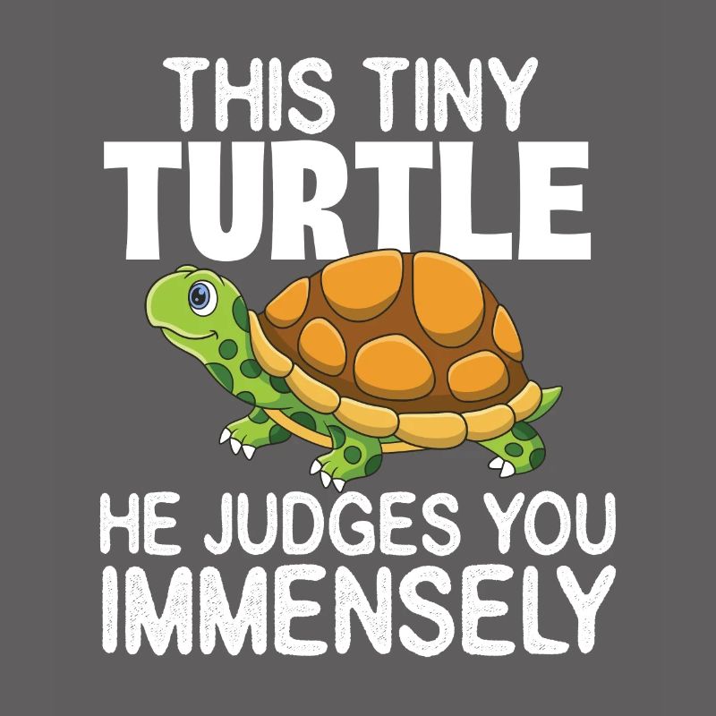 This Tiny Turtle He Judges You Immensely