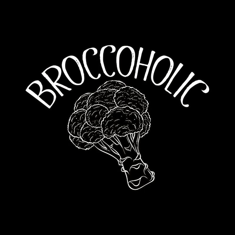 Broccoholic aime le brocoli style rétro