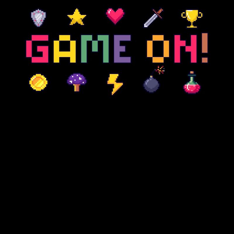 Pixel Game On! Retro Art