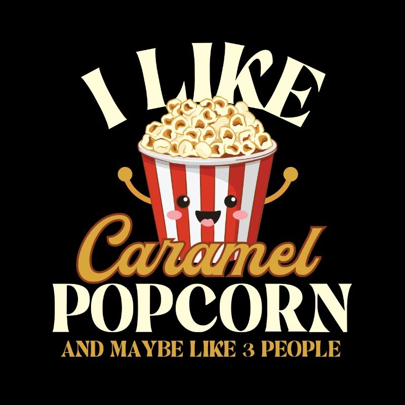 I Like Caramel Popcorn - Popped Corn Kernel Snack