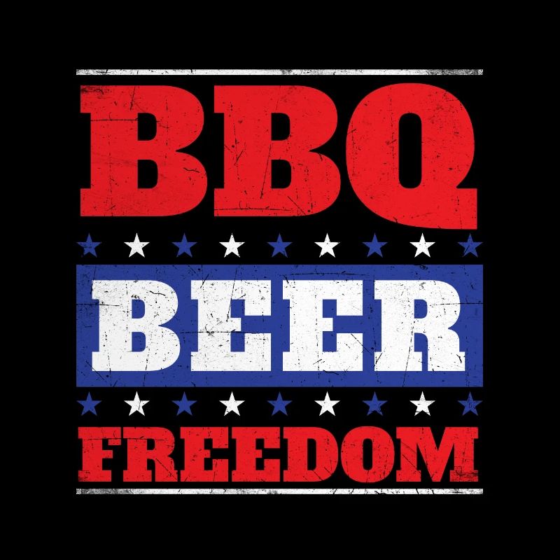 BBQ Beer Freedom - Barbecue drôle Pitmaster