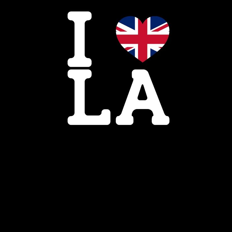 J’aime LA Cool Wrong Flag Royaume-Uni Lover Pun