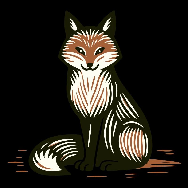 Le renard élégant