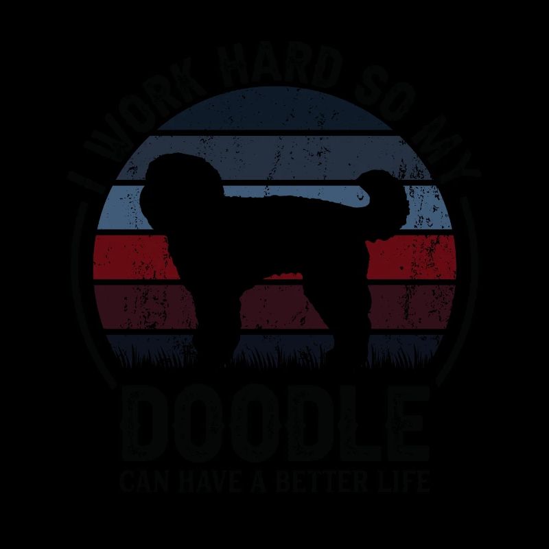 Travaillez dur - Retro Doodle