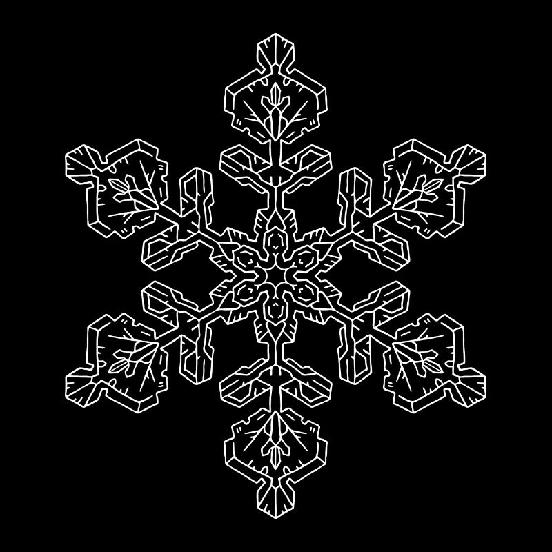 Mandala flocon de neige