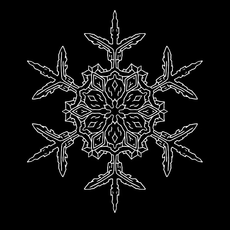 Mandala flocon de neige