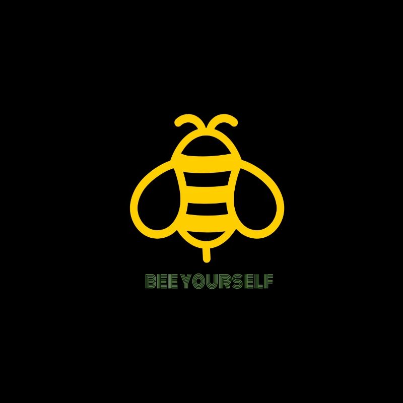 Conception d'impression abeille. Démarquez-vous de la foule.