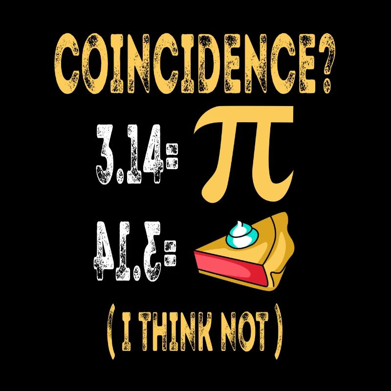 3.14 Pi Pie Koinzidenz Math Symbole - ich denke nicht