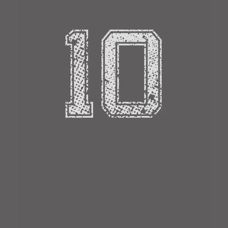 Numéro 10 numéro un zéro Dix cadeau