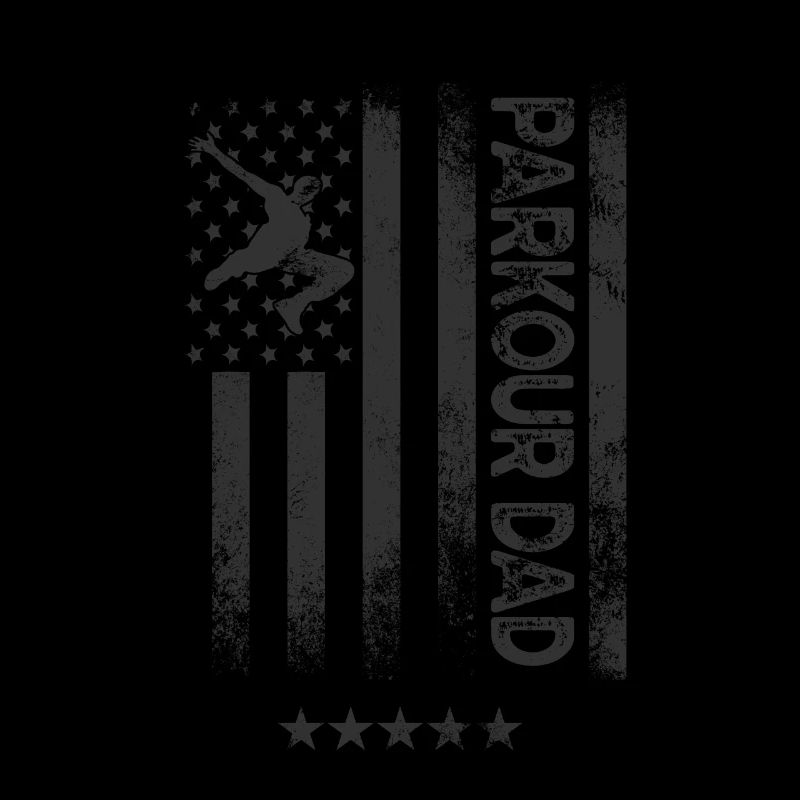 Drapeau américain - Parkour-Dad