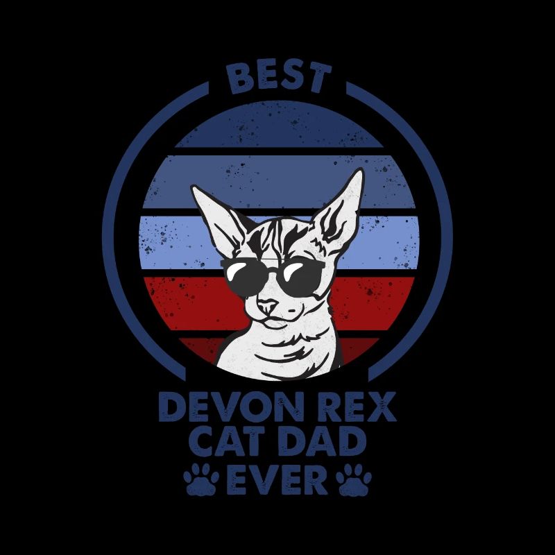 Cat Dad - Devon Rex Cat