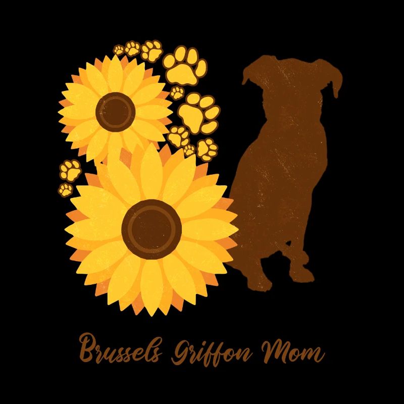 Sonnenblumenmutter - Brüsseler Griffon