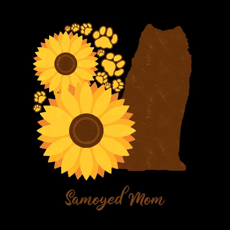 Sonnenblumenmutter - Samojede