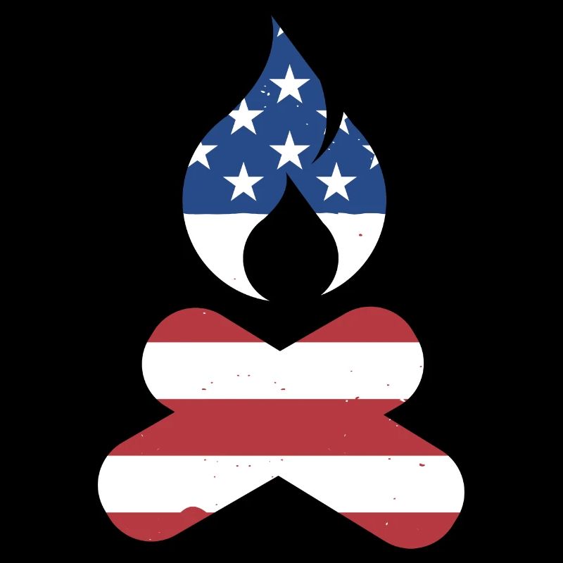 Camper Us Drapeau Camping