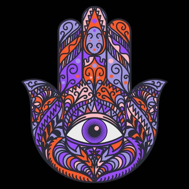 Glücks-Träger Khamsa Hand der Fatima oder Myriam