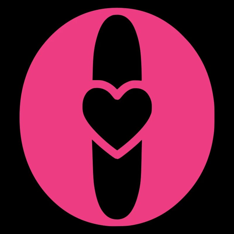 Letter o initial letter with heart