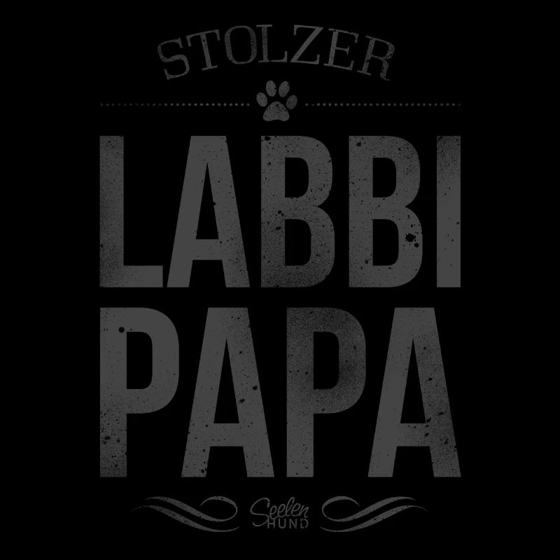 Stolzer Labrador-Papa