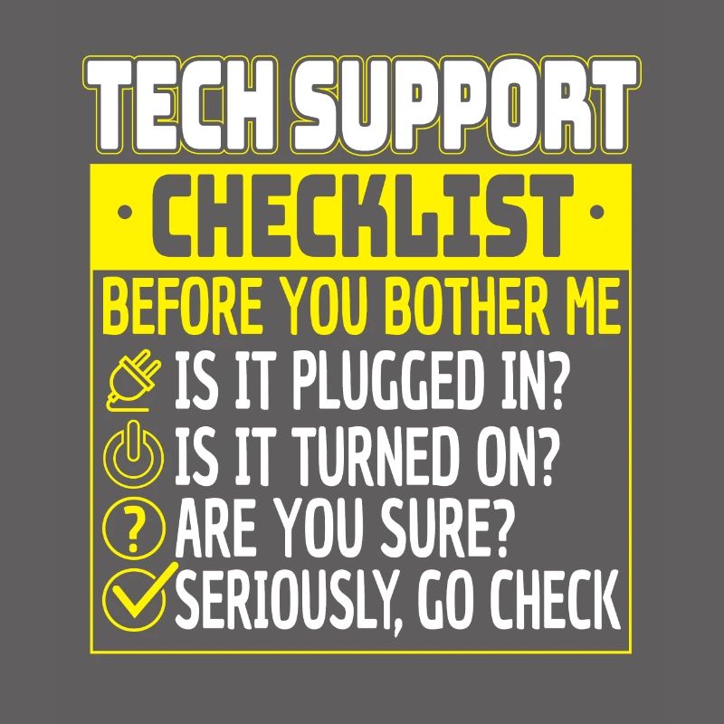 Tech Support Checklist Helpdesk Computer Admin