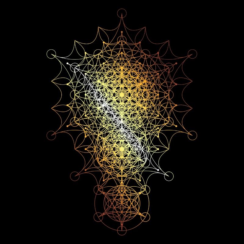 Dimensions incurvées de la géométrie sacrée