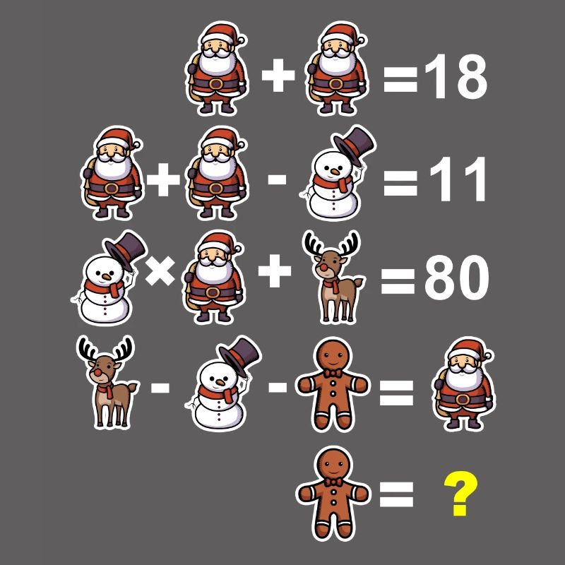 Devinette math math prof école primaire noël